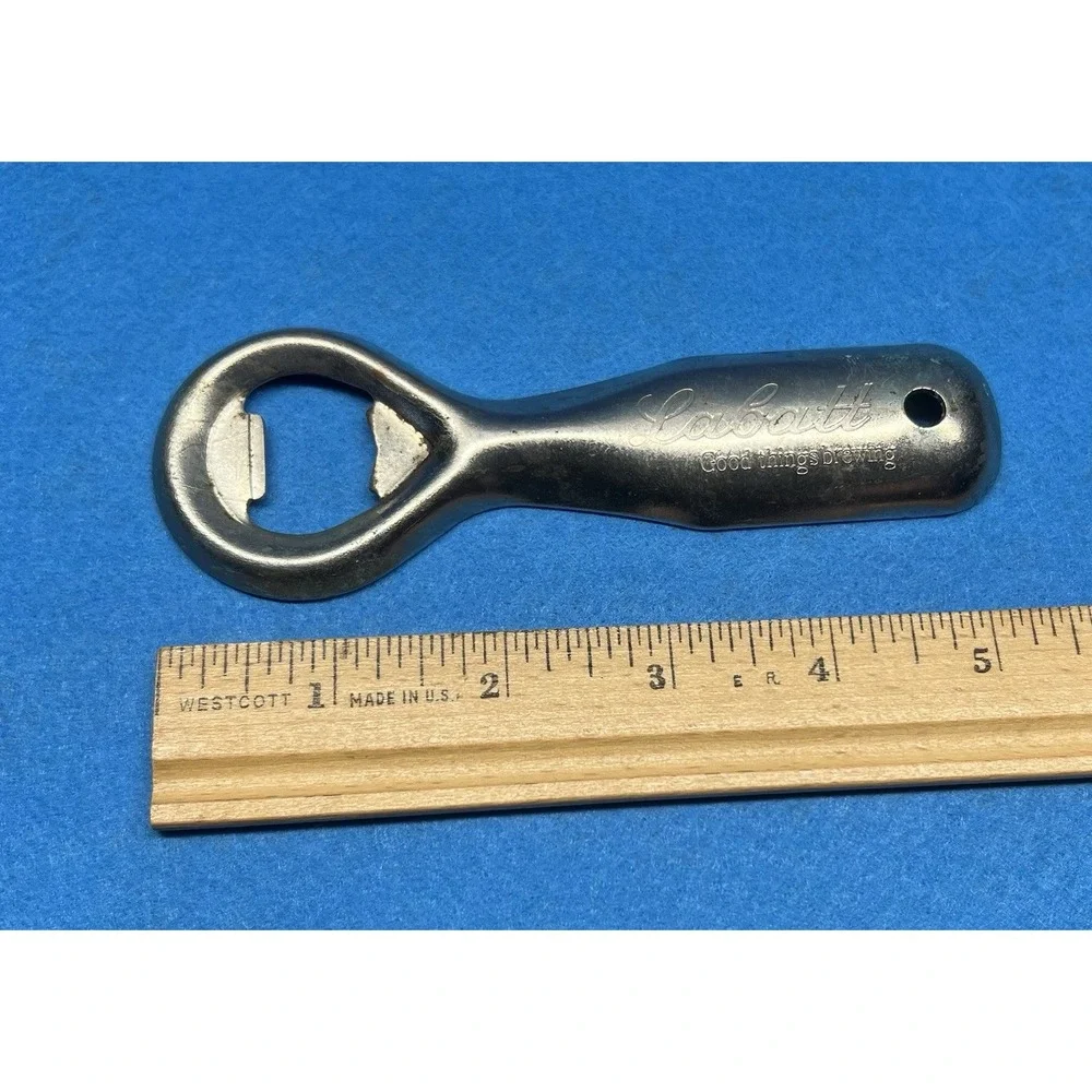Vintage Labatts Bottle Opener Metal Can Opener Man‎ Cave